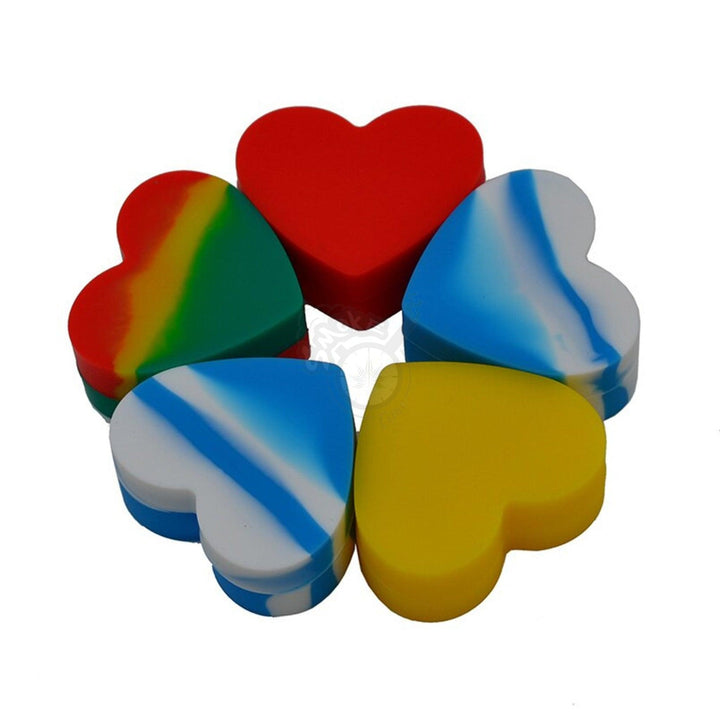 Heart Silicone Container - Assorted Colors - SmokeTime