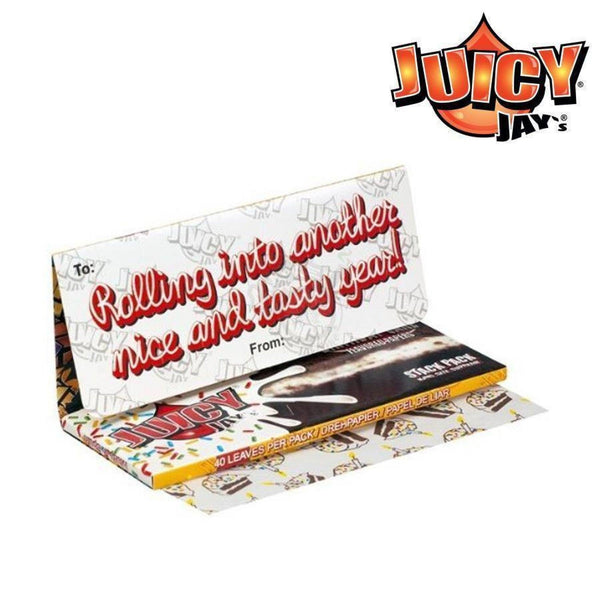 Juicy Jays Birthday Cake King Size Supreme Stack Pack W/Tips 40/pack - SmokeTime