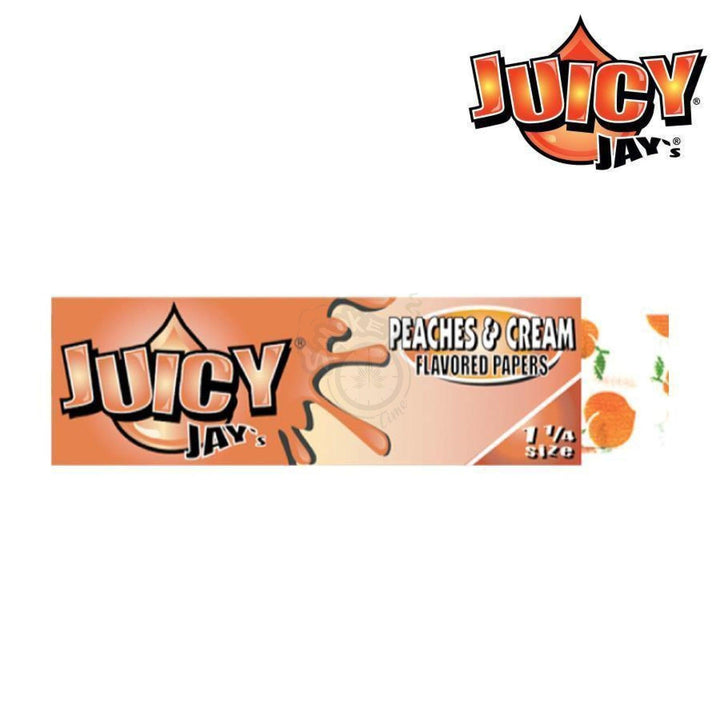 Juicy Jays Peaches & Cream 1-1/4 Size 32/pack - SmokeTime