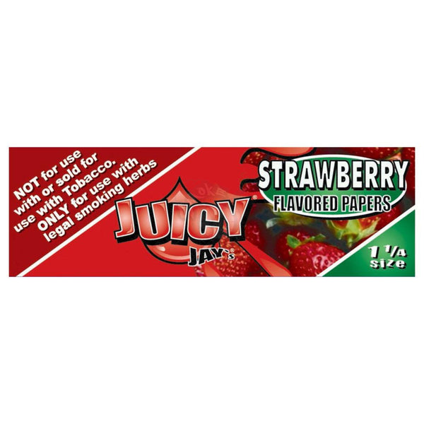Juicy Jays Strawberry 1-1/4 Size 32/pack - SmokeTime