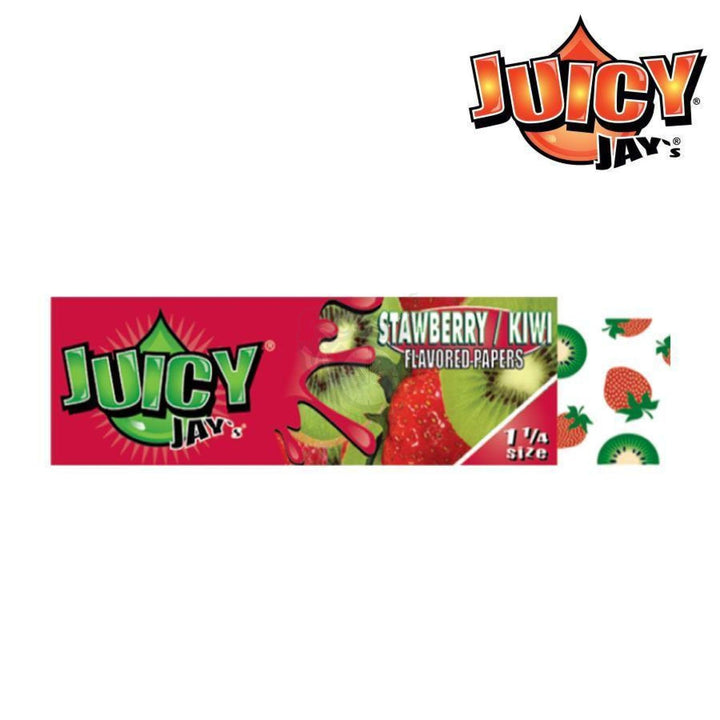 Juicy Jays Strawberry Kiwi 1-1/4 Size 32/pack - SmokeTime