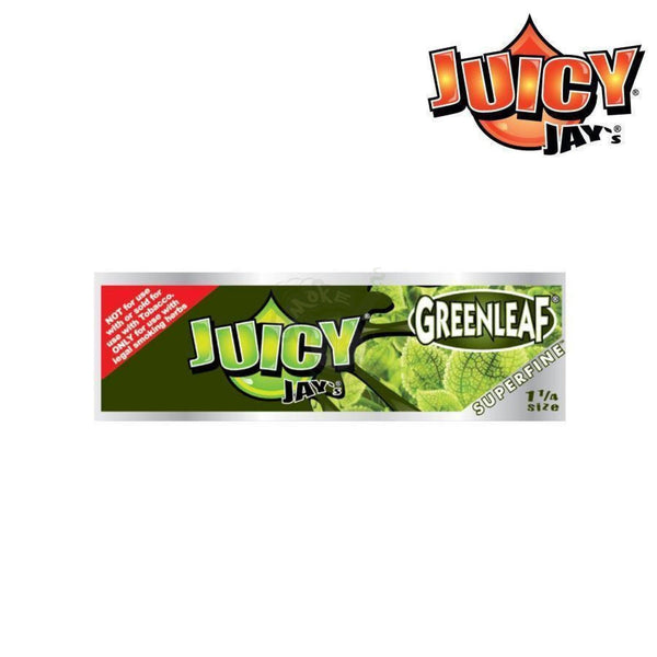 Juicy Jays Superfine GreenLeaf 1-1/4 Size 32/pack - SmokeTime