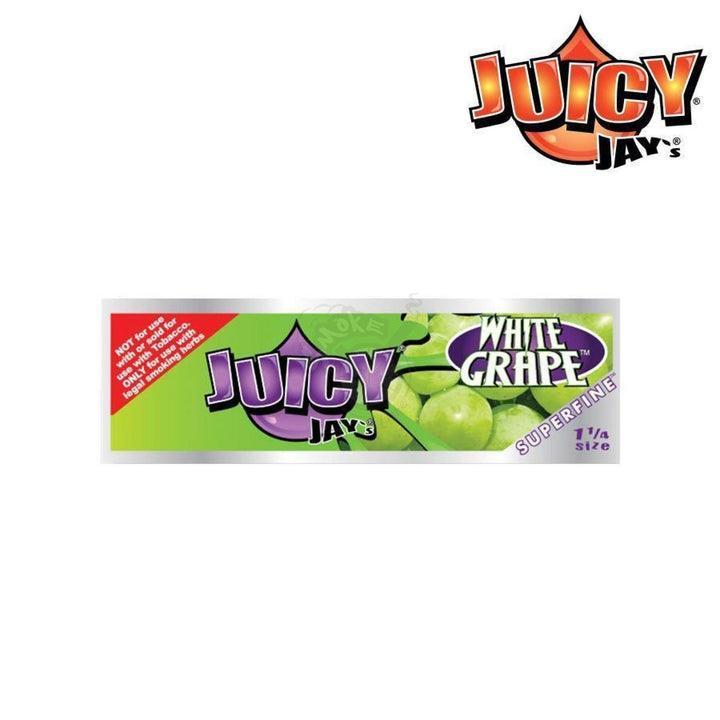 Juicy Jays Superfine White Grape 1-1/4 Size 32/pack - SmokeTime