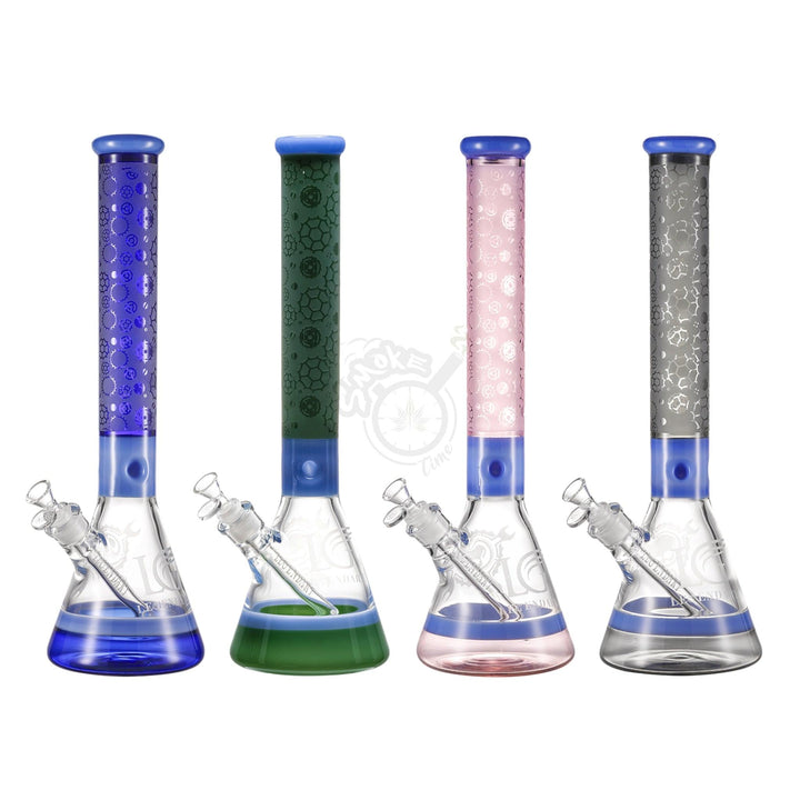 Legendary 18" Multi Color Beaker (LG-302) - SmokeTime