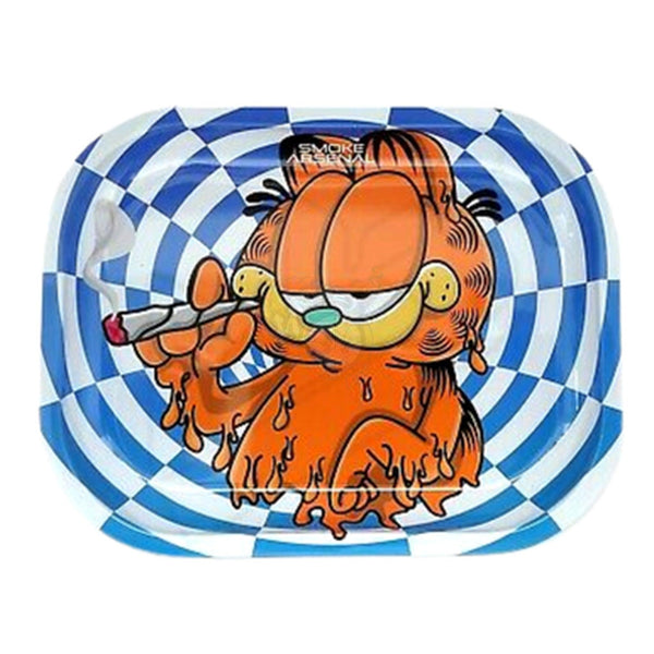 Looney Cat Metal Rolling Tray - Small - SmokeTime