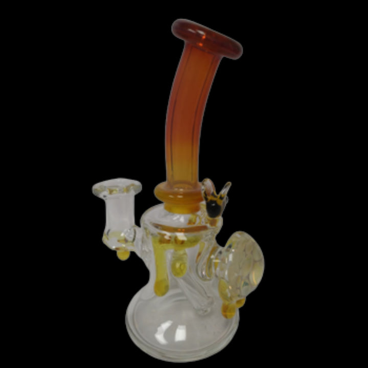 Maritimer Glass Works Hand Blown 6 1/4" HoneyBee Rig - SmokeTime