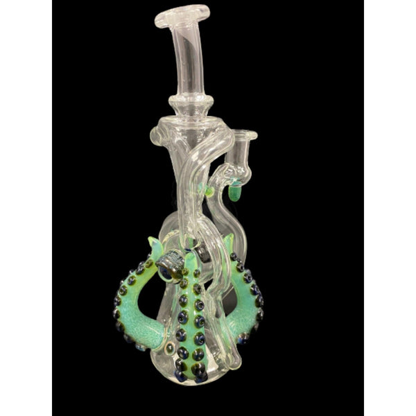 Maritimer Glass Works Hand Blown Multi-Arm Recycler With Tentacles - SmokeTime