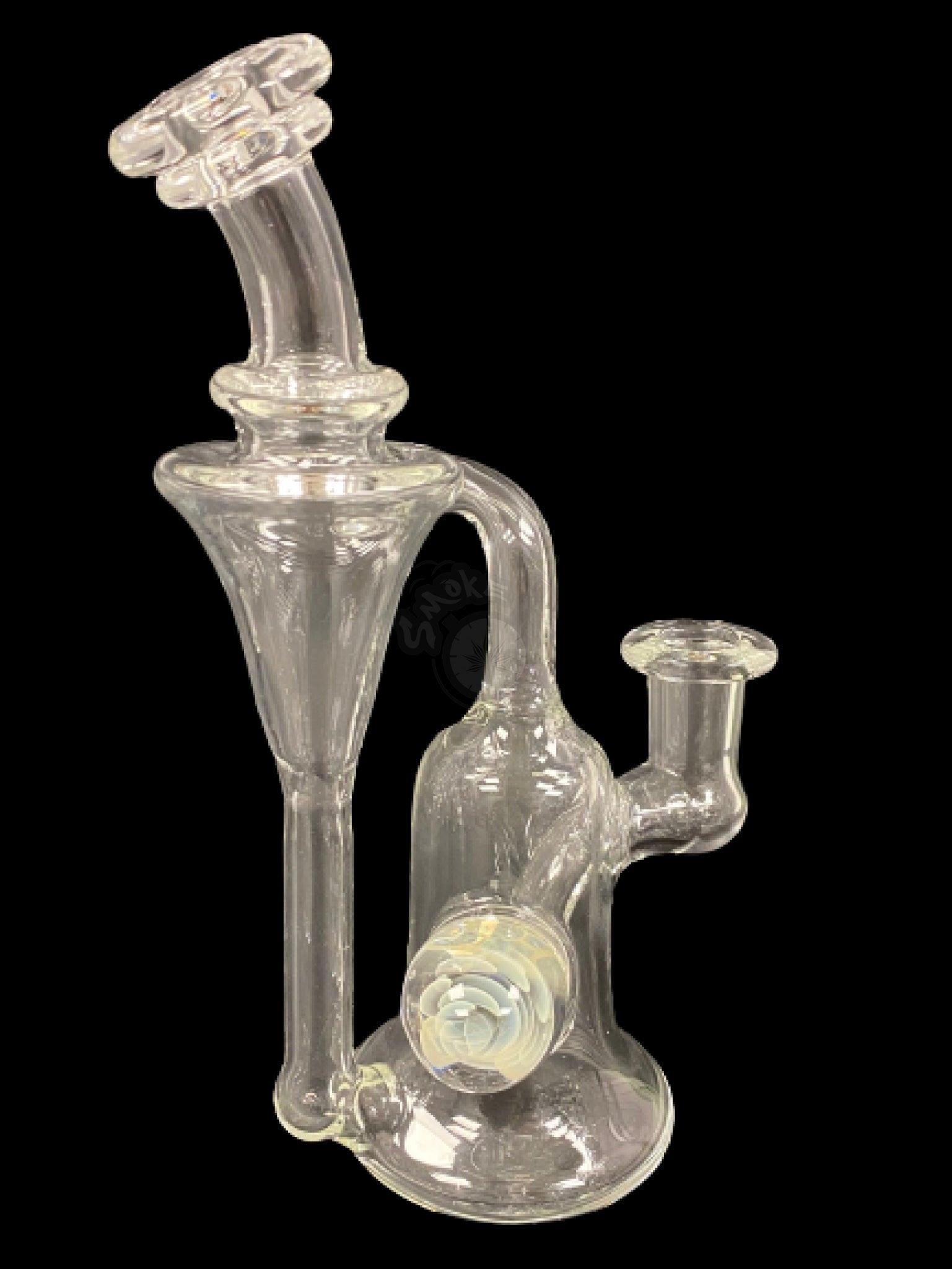 Maritimer Glass Works Hand Blown Recycler with Marble – SmokeTime