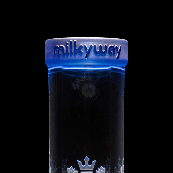 Milkyway Glass 14" Coat Of Arms Beaker Blue (MK-038) - SmokeTime