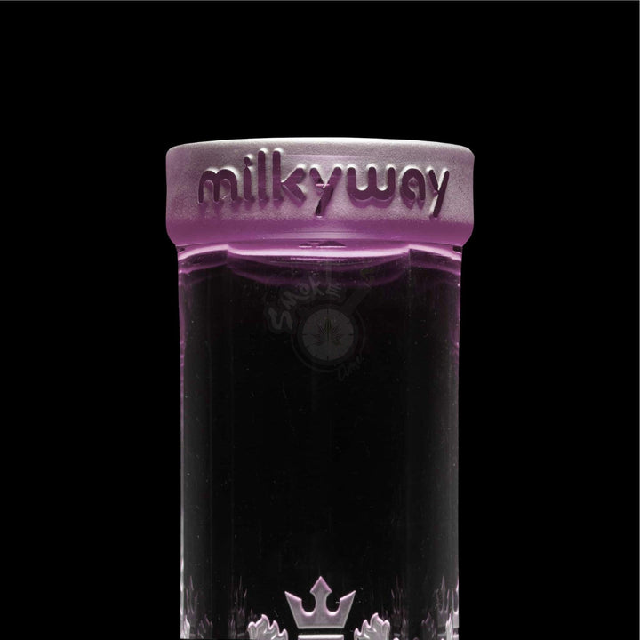Milkyway Glass 14" Coat Of Arms Beaker Pink (MK-037) - SmokeTime