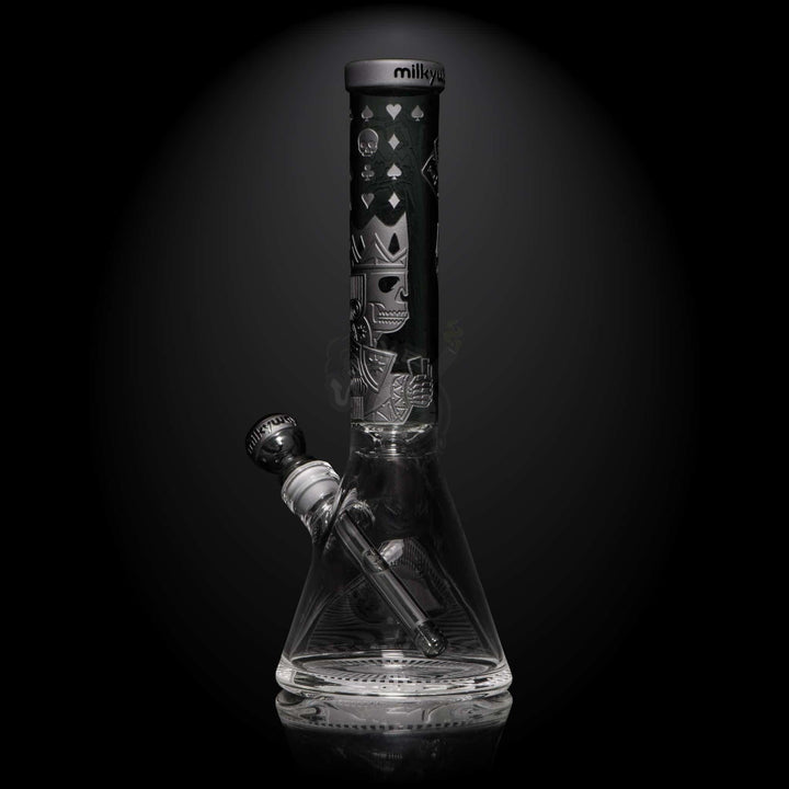 Milkyway Glass 15" Skull Emperor Beaker (MK-104) - SmokeTime