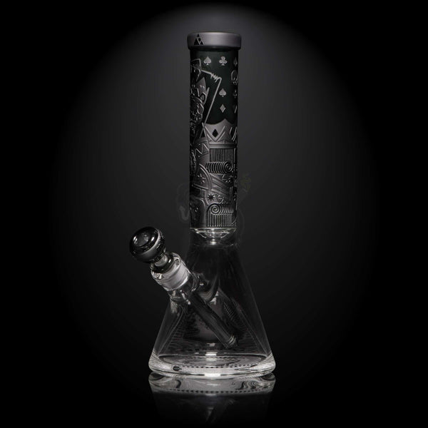 Milkyway Glass 15" Skull Emperor Beaker (MK-104) - SmokeTime