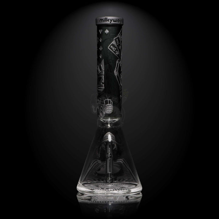 Milkyway Glass 15" Skull Emperor Beaker (MK-104) - SmokeTime