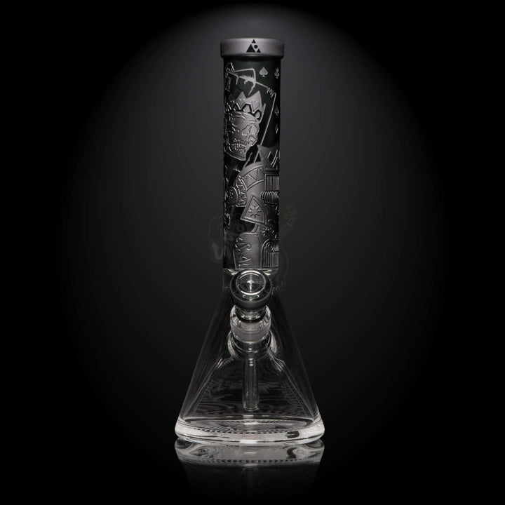 Milkyway Glass 15" Skull Emperor Beaker (MK-104) - SmokeTime