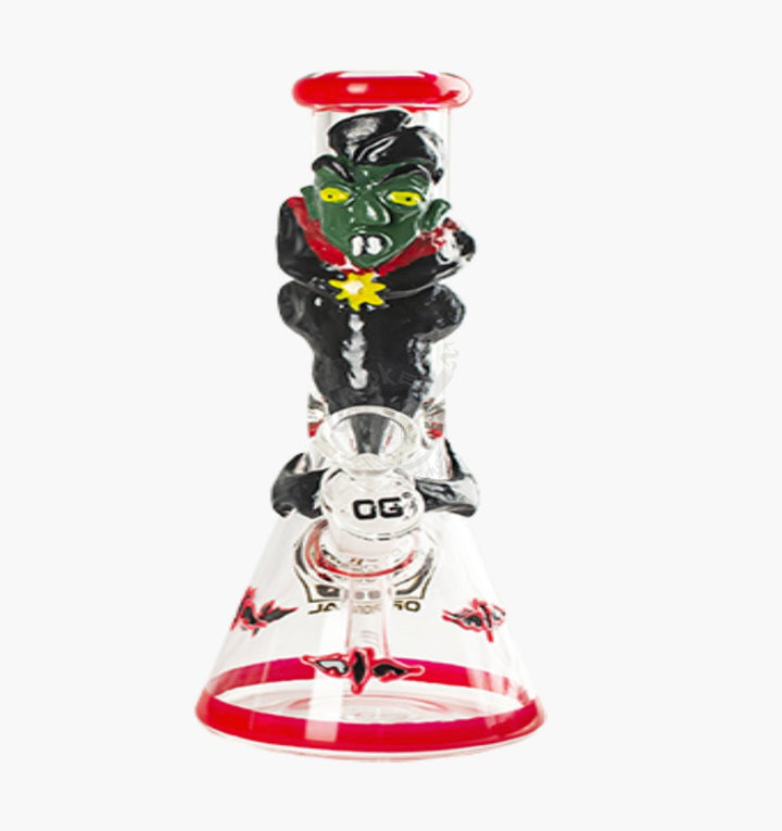 OG 10” Assorted Style Glow in the Dark Beaker (OG-502) - SmokeTime