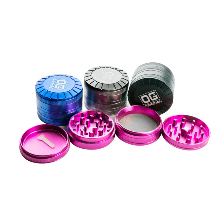 OG Original 63mm 4 piece Grinder (PH-9045) - SmokeTime