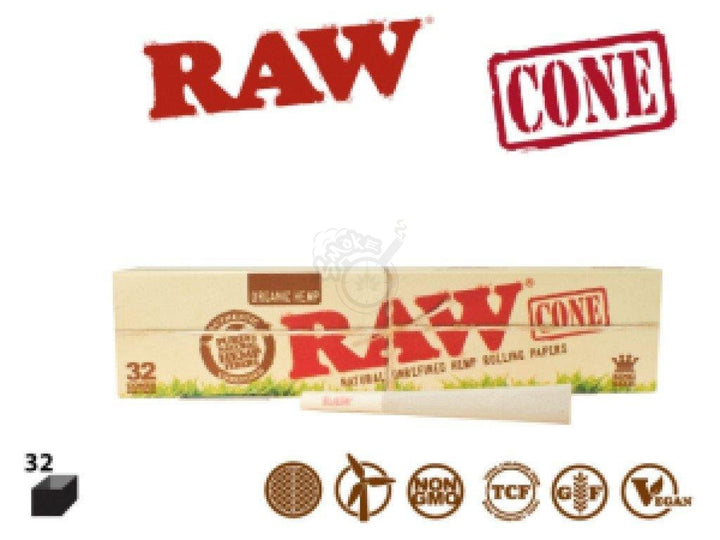 Organic RAW Cone King Size 32/pack - SmokeTime