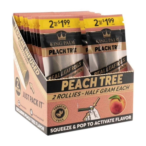 Peach Tree Rollie King Palm Wraps - SmokeTime