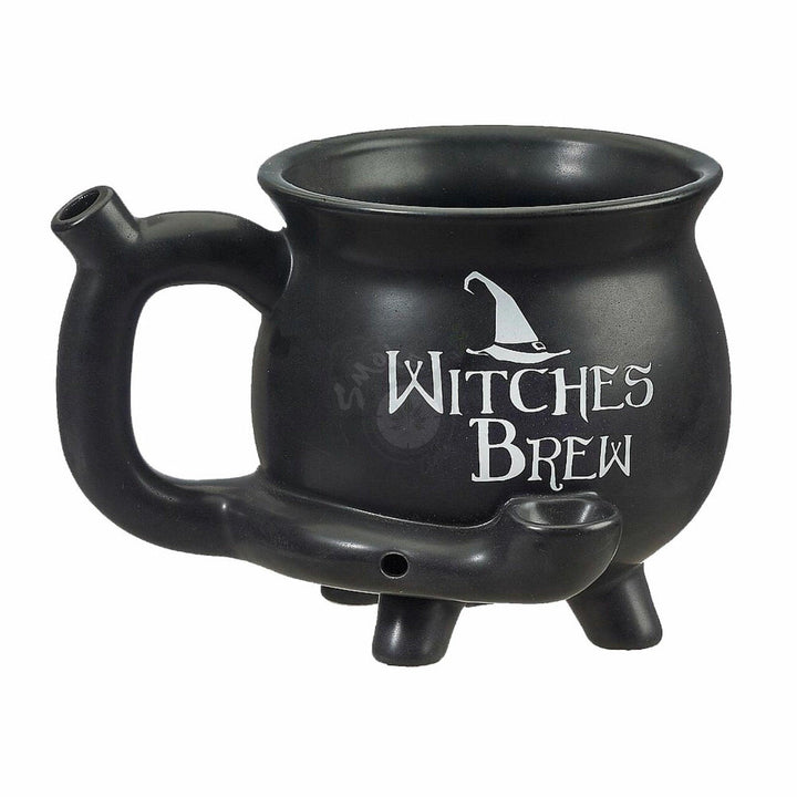 Premium Roast & Toast Ceramic Mug with Pipe - Witches Brew Cauldron - SmokeTime