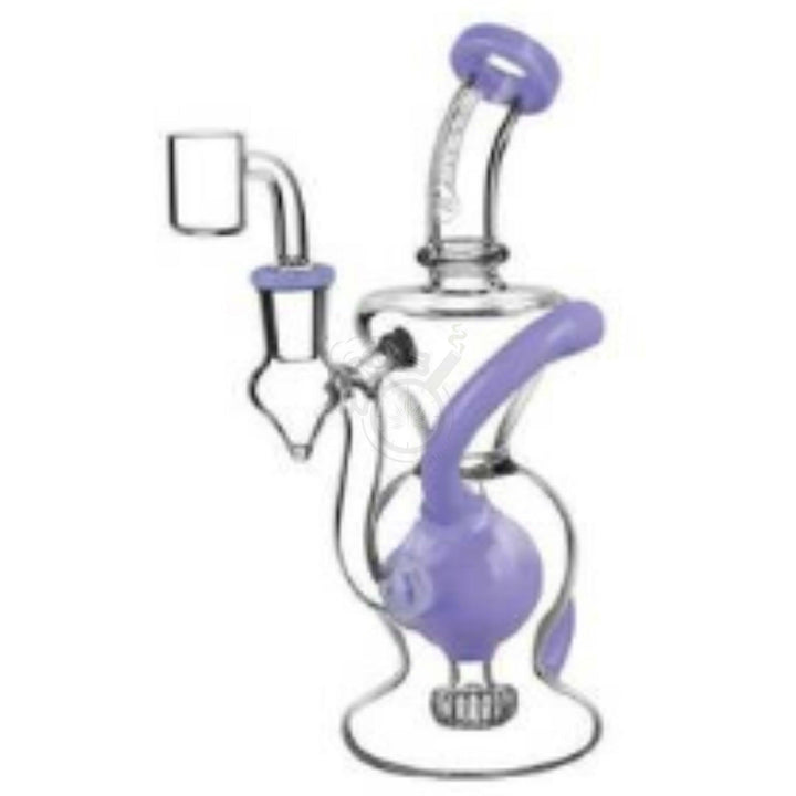 Pulsar 8.5" Solid Ball Recycler Rig w/ Banger & Colour Accent - SmokeTime