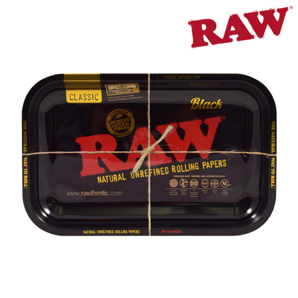 Raw Black Rolling Tray - SmokeTime