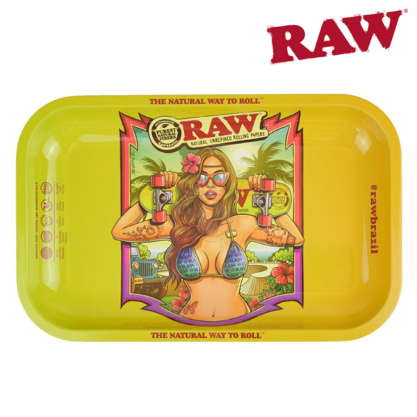 Raw Brazil Rolling Tray (Small) - SmokeTime
