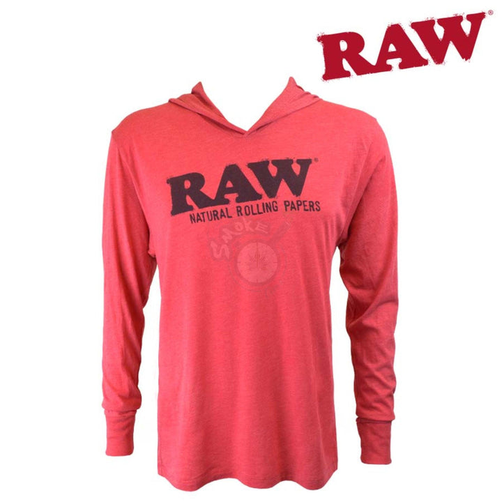 RAW LIGHTWEIGHT SLIM HOODIE RED - SmokeTime