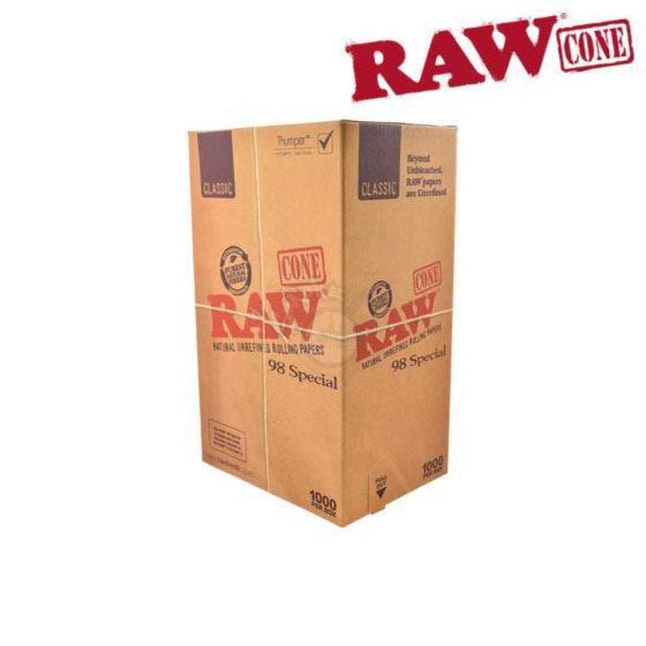 RAW Natural Cones Pre-Rolled 98 Select Box 1000 - SmokeTime