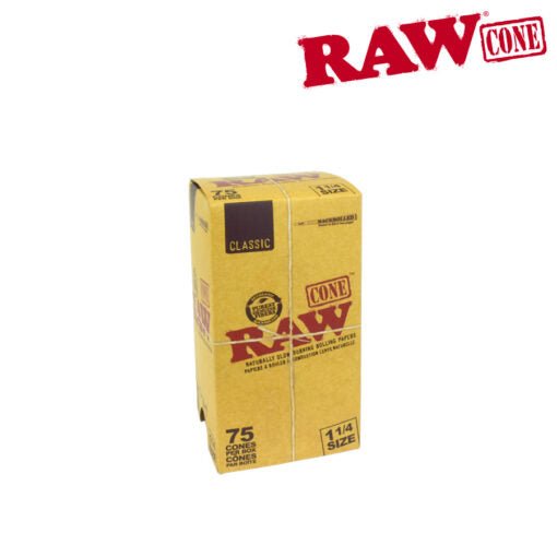RAW PRE-ROLLED CONE 1¼ – 75/PACK - SmokeTime