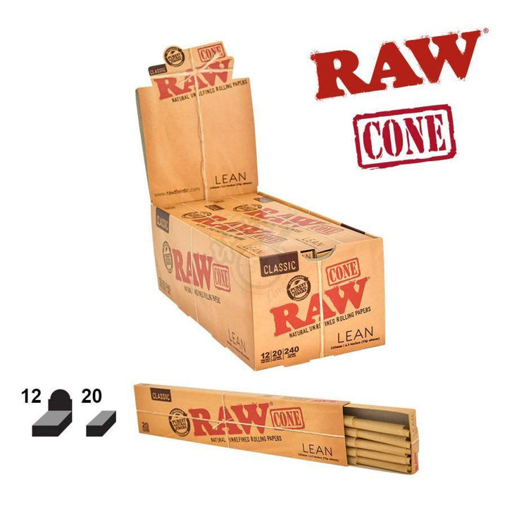 RAW Pre-Rolled Cone Lean 20 cones per pack - SmokeTime