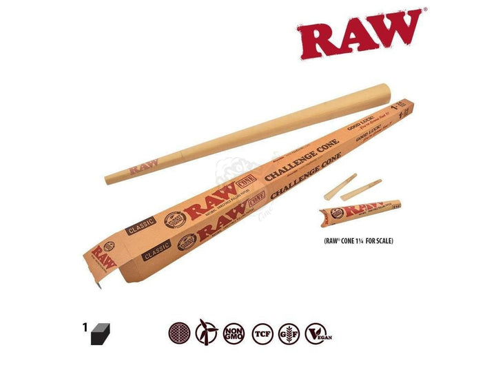 RAW Pre-Rolled Cones 24" Challenge Cone 1/pack - SmokeTime
