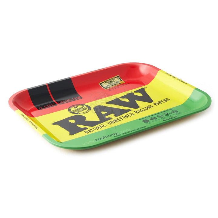 Raw Rasta Metal Tray - SmokeTime