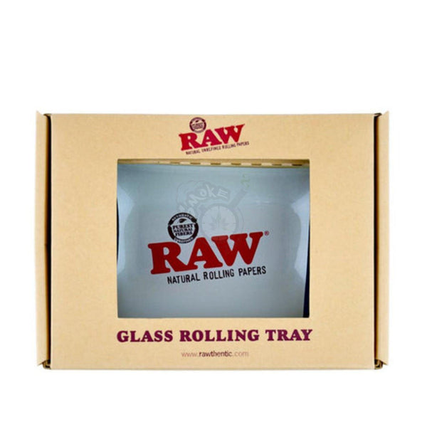 RAW SILVER GLASS MINI TRAY - SmokeTime