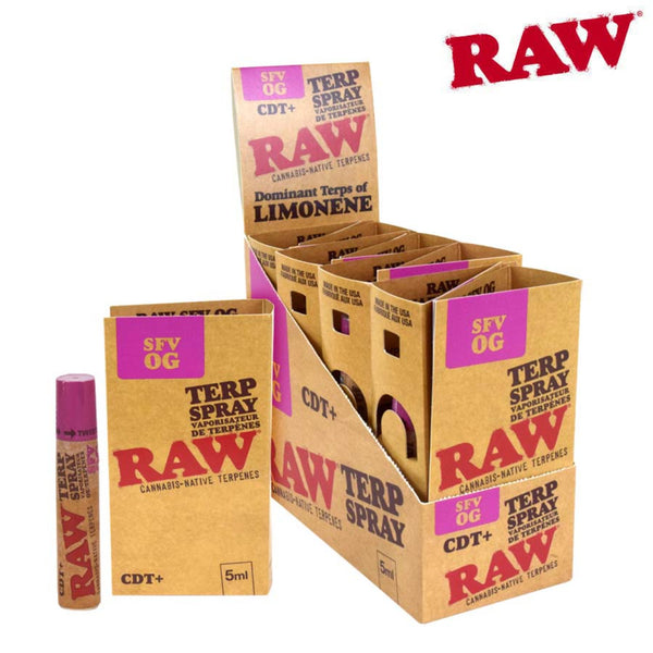 Raw Terp Spray 5ML - SFV OG , Sour Apple and Orange Soda - SmokeTime