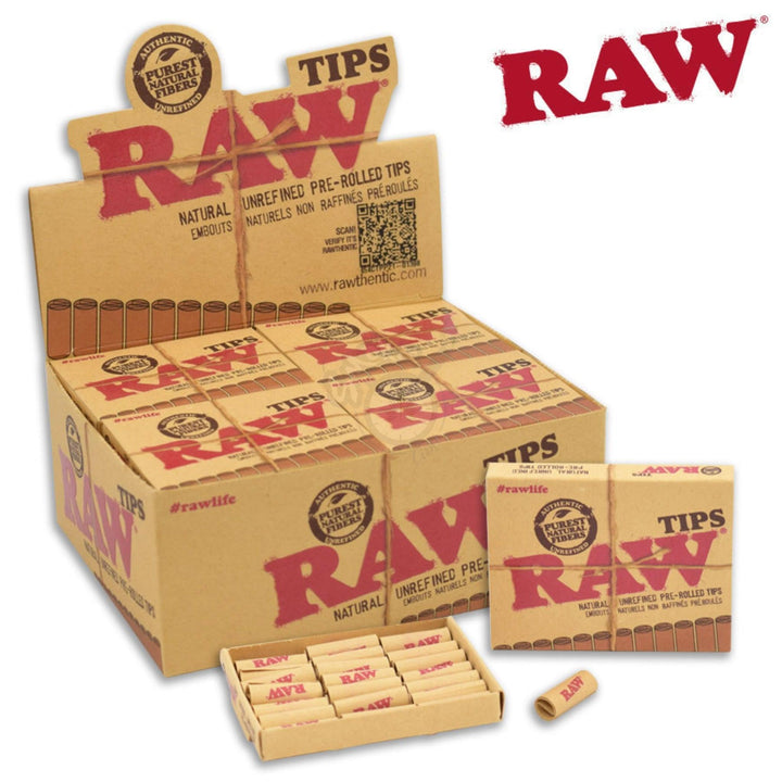 RAW Tips Pre-Rolled 21/pack - SmokeTime