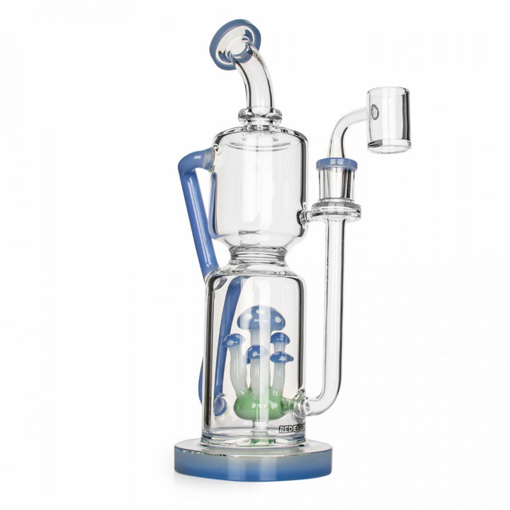 Red Eye Glass 12" Teacher Concentrate Recycler (2429) - SmokeTime