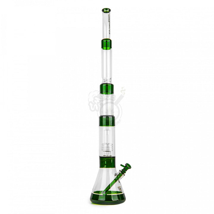 Red Eye Glass 36" Dual Chamber Step Down Beaker Tube (REG039) - SmokeTime