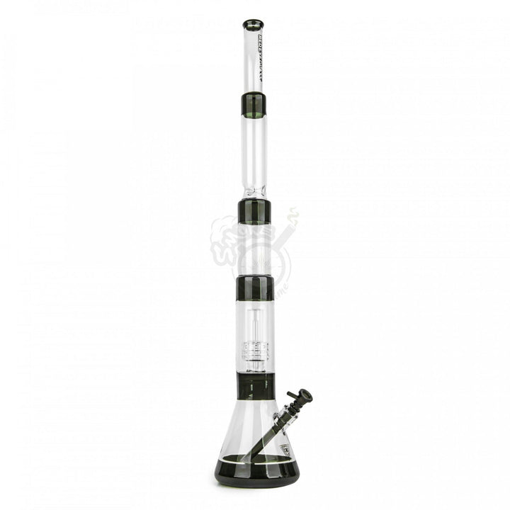 Red Eye Glass 36" Dual Chamber Step Down Beaker Tube (REG039) - SmokeTime