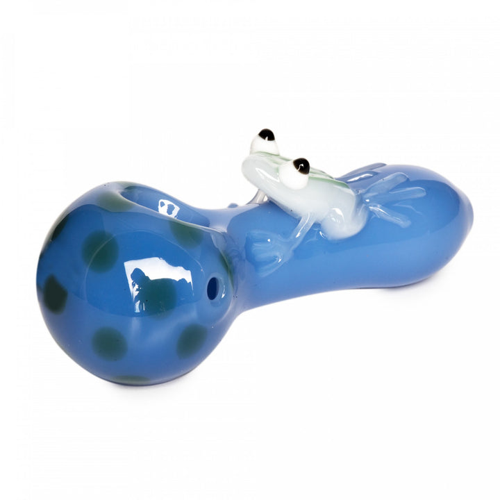 Red Eye Glass 4" Frogger Hand Pipe (3248) - SmokeTime