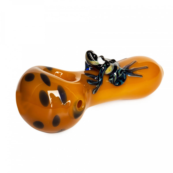 Red Eye Glass 4" Frogger Hand Pipe (3248) - SmokeTime