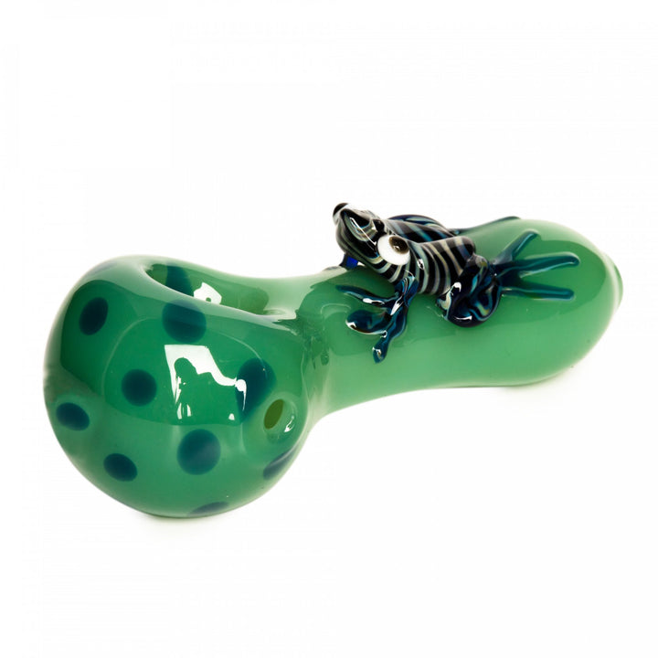 Red Eye Glass 4" Frogger Hand Pipe (3248) - SmokeTime