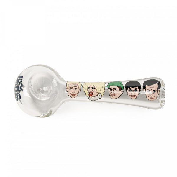 Red Eye Glass 4.5" Character Round Up Spoon Hand Pipe (HH3001) - SmokeTime