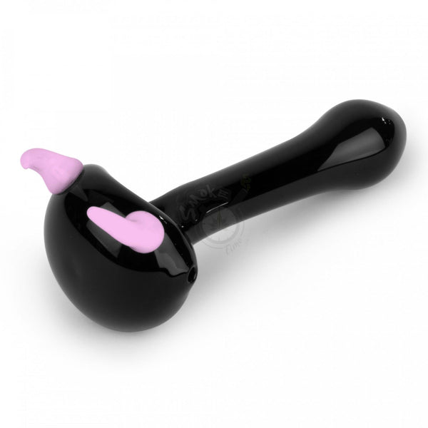 Red Eye Glass 4.5" Horn Hand Pipe Pink (2167) - SmokeTime