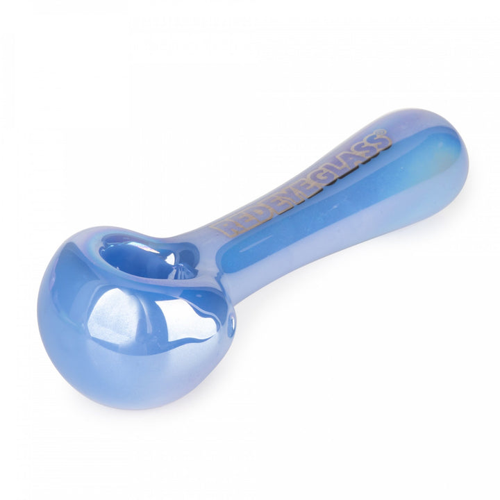 Red Eye Glass 4.5" Opaline Spoon Hand Pipe (3260) - SmokeTime