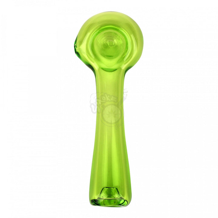 Red Eye Glass 4.5" Solid Colour Spoon Hand Pipe (3182) - SmokeTime