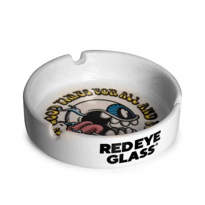 Red Eye Glass® 'Good Times' Ceramic Ashtray - SmokeTime