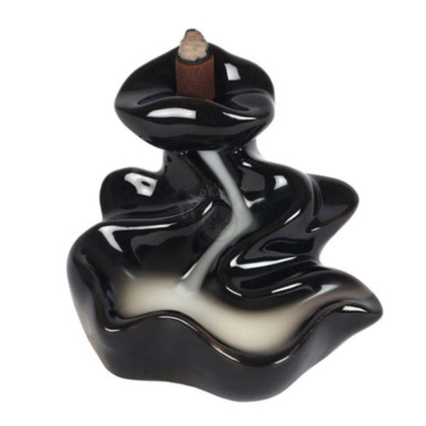 River Porcelain Backflow Incense Burner (3109) - SmokeTime