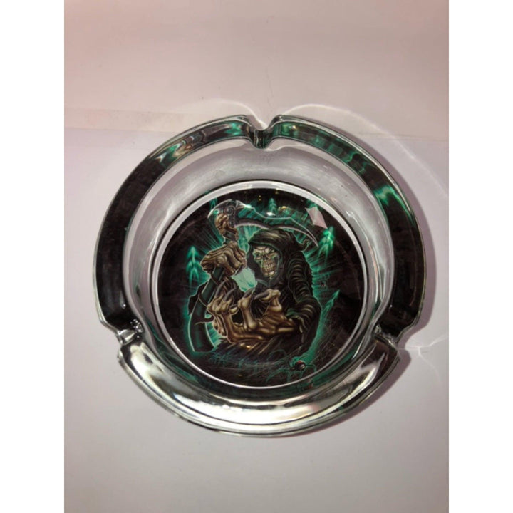 Round Glass Ashtray - Demons - SmokeTime