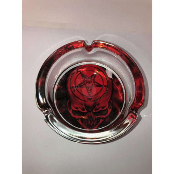 Round Glass Ashtray - Demons - SmokeTime