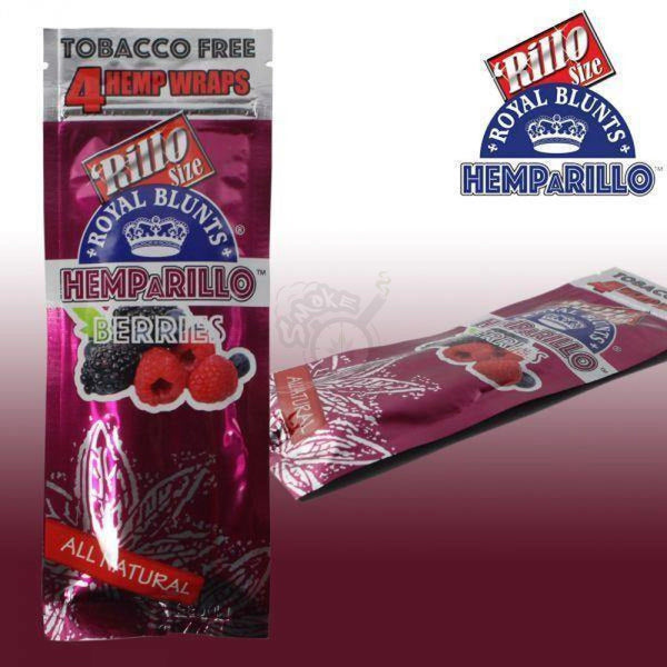 Royal Blunt HempARillo Tobacco-Free Wraps Berries 4/pack - SmokeTime